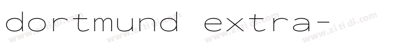 dortmund extra字体转换